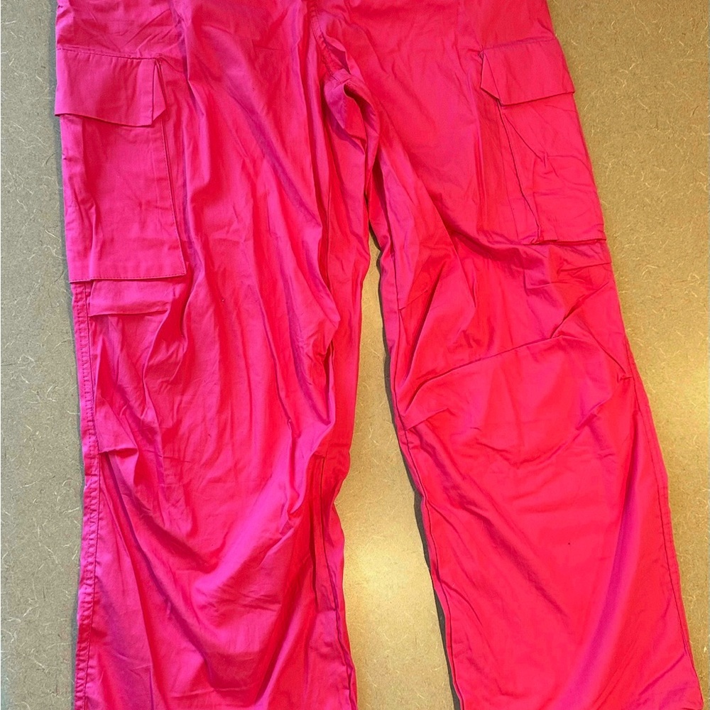 Bright Pink Cargo Pants